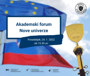 Vabilo – Akademski forum Nove univerze, 24. 1. 2022