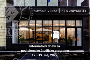 Informativni dnevi za podiplomske študijske programe – 18. in 19. maj 2022