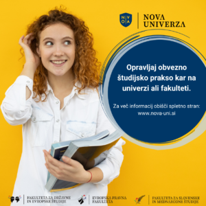 [RAZPIS] Opravljanje obvezne študijske prakse na Fakulteti za državne in evropske študije Nove univerze