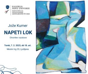 [GALERIJA NOVE UNIVERZE] Otvoritev razstave slikarskih del Jožeta Kumra – torek, 7. 2. 2023