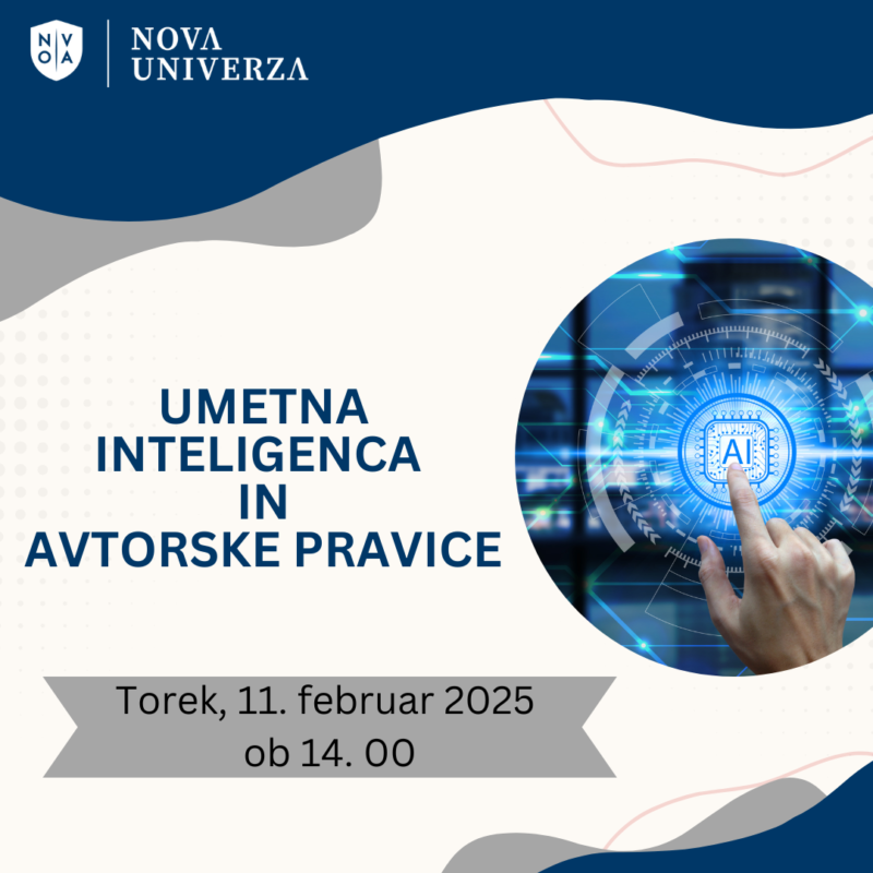 [PREDAVANJE] Umetna inteligenca in avtorske pravice