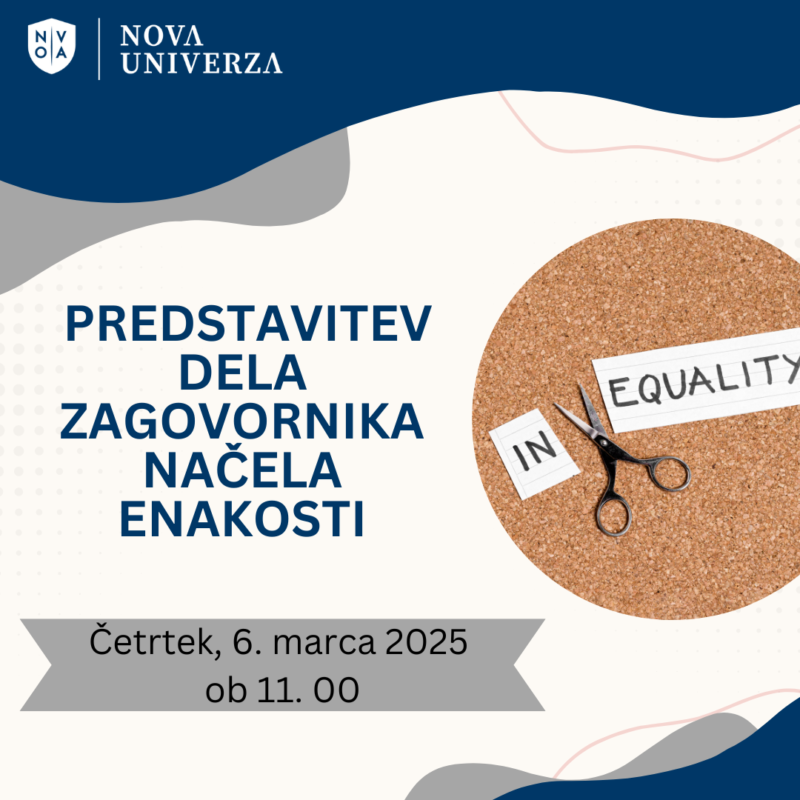 [PREDSTAVITEV]: Zagovornik načela enakosti