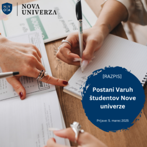 [RAZPIS] Varuh študentov Nove univerze