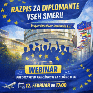 Opomnik: Webinar – Zaposlitev za diplomante v institucijah EU