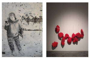 Exhibition of paintings by Jožica Medle and Céline Geeraert : Old stories, new times